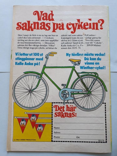 Kalle Anka & Co nr 31 från 1974