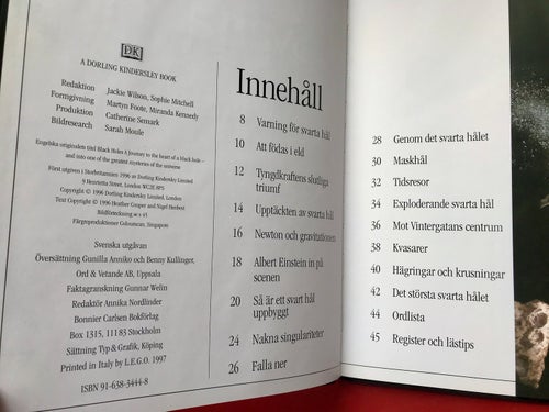 SVARTA HÅL Heather Couper Nigel Henbest 1997