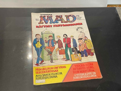 MAD tidning Nr 7 1977 - Med färgbilaga omgjorda serier