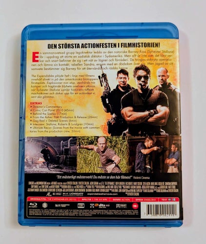 EXPENDABLES - Spegelblank Bluray - billig frakt 12 kr !!!