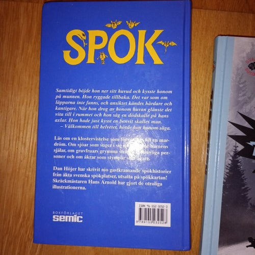 Bokpaket 5 st spännande böcker bla Sveriges mest Spökhistorier av Dan Höjer,2002