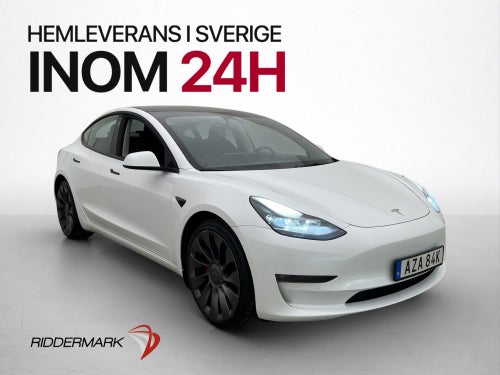Tesla Model 3 Performance AWD MOMS SV-Såld Autopilot 1-bruk