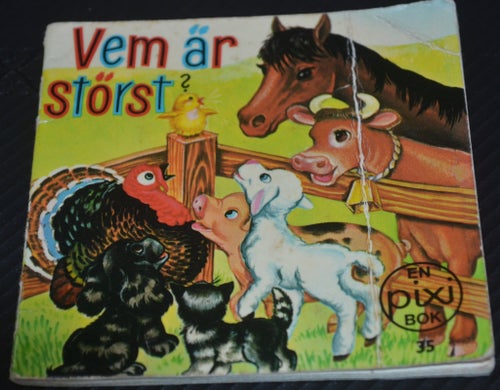 Äldre Pixibok Vem är störst?
