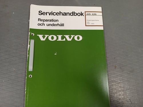 Volvo 240 - "grönt häfte" Kopplingsschema 240 1977-1978 (110 s)