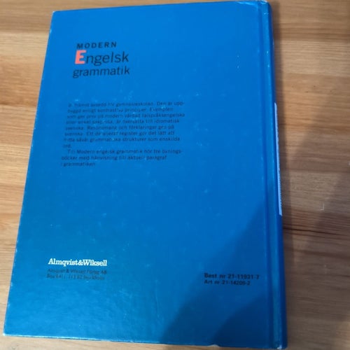 Modern Engelsk Grammatik av Jan Svartvik och Olof Sager, 1994