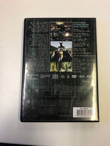 DVD: MATRIX RELOADED Som ny. TOPPSKICK
