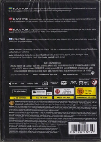 Clint Eastwood Collection 7: BLOOD WORK - DVD (INPLASTAD)
