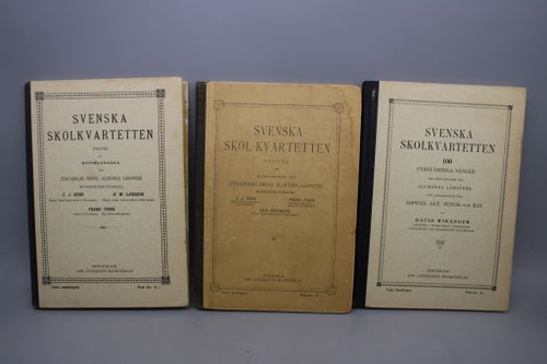 Svenska Skolkvartetten - Musiklärarna del 1-3 - 1919