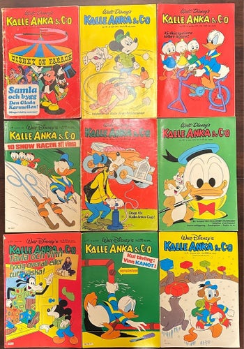 Kalle Anka & C:o, Walt Disney's, 1970-81, 9 st.