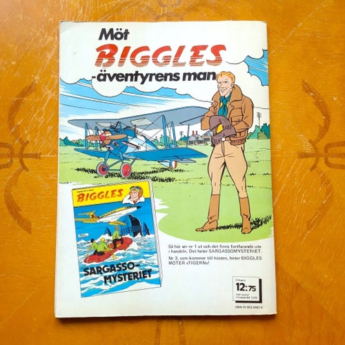 Biggles - Operation Guldfisken Captain W.E. Johns 1978 seriealbum