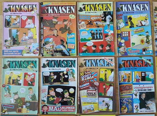 Serietidningar / KNASEN / Blandade Årgångar / 1985-1989 / 28st