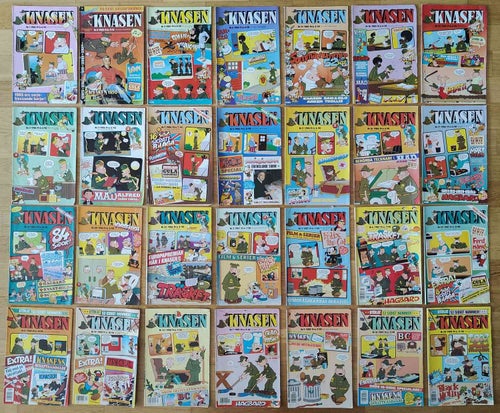 Serietidningar / KNASEN / Blandade Årgångar / 1985-1989 / 28st