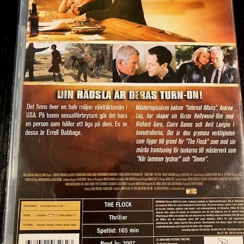 The Flock, thriller med Richard Gere, Inplastad DVD