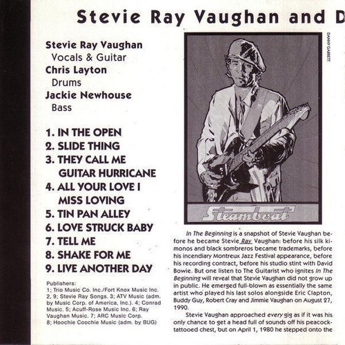 CD - Stevie Ray Vaughan And Double Trouble – In The Beginning - Live