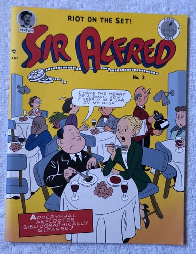 Sir Alfred # 3 Riot on The Set SC with SIGNED Print Tim Hensley Pigeon Press