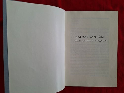 KALMAR LÄN 1963. Årsbok.