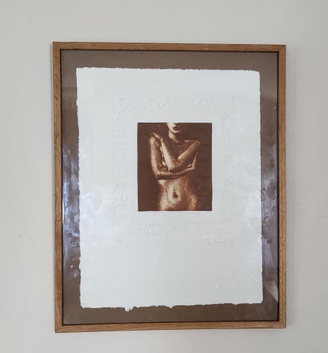 Litografi 6/75 "Another Nude" Alain Soucasse / Signerad och numrerad