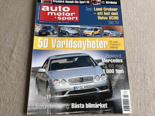 Auto motor & sport Nr 19 2003 MB CL,Alpina B7,Lexus RX,Toyota land cruiser,Mazda