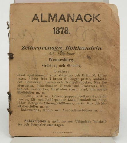 Almanack för året efter frälsarens Christi födelse 1878 : till Göteborgs horison