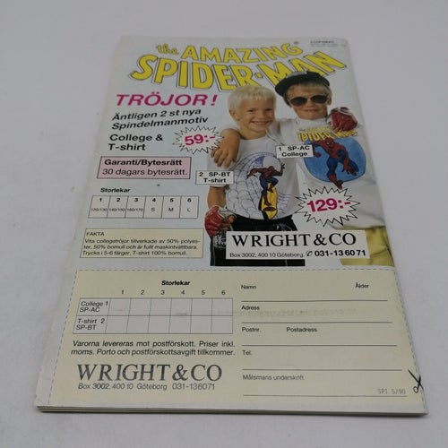 Spindelmannen nr 5 - 1990 - Inkl. bilaga