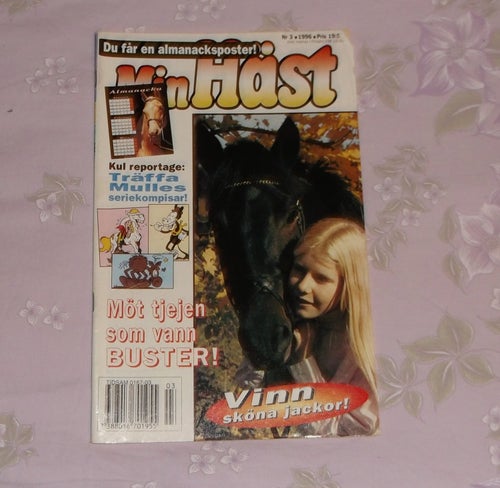 Min Häst tidning nr 3 1996 hästtidning hästar barn tonår häst tjej tidning