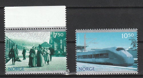 Norge | 2004 150-årsjubileet för järnvägar i Norge|Mi 1508/1510|Postfriskt**