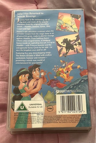 The Return of Jafar VHS Disney Video Premiere