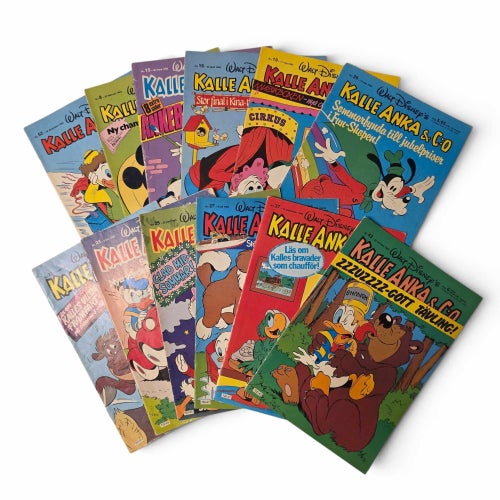 Kalle Anka & Co Serietidningar - 12 st 1982-1983