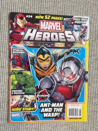 Lego nexo knights tidning, Marvel Heroes #34 Ant-Man and the Wasp tidning