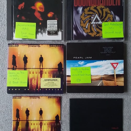 Soundgarden och Pearl Jam CD-skivor