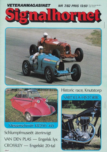 Signalhornet 1982-7 Messerschmitt.Saroela.VW Karmann Ghia