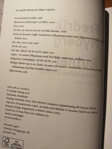 Ruiner första häftet (I-XXII) Fredrik Nyberg. Fine+. BM