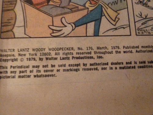 WOODY WOODPECKER, 1979, TIDNING, PÅ ENGELSKA