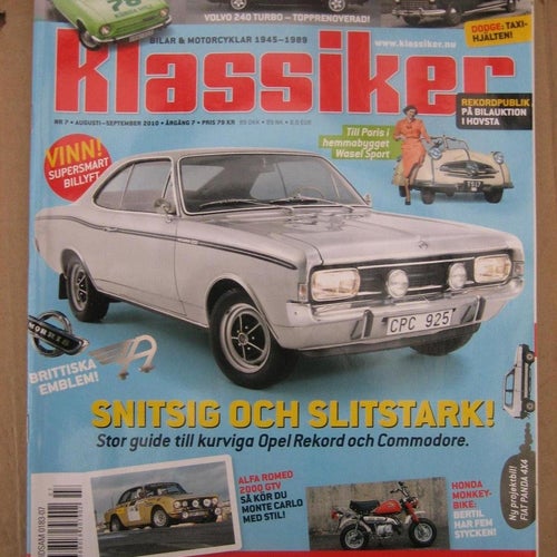 Klassiker - Bilar & Motorcyklar 1945-1989 Nr:7-2010