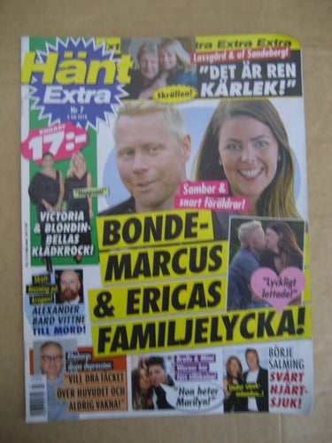 Hänt Extra Nr:7-2018 (Kungafamiljen, Bonde-Marcus, Alexander Bard, Johan Rhebor