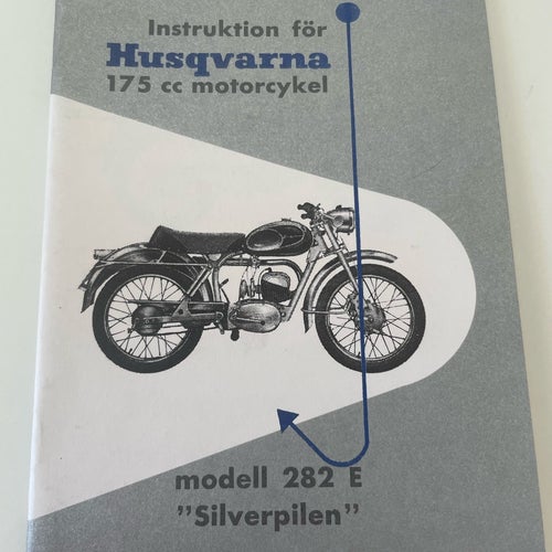 5-pack Husqvarna modell 282 E Silverpilen instruktionsbok