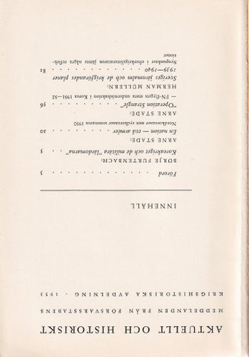 Aktuellt & Historiskt 1953
