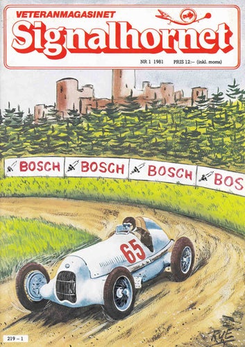 Signalhornet 1981-1 MB SSK 1929..Forsmans I Kramfors.Bugatti