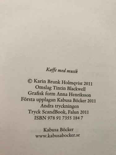 KAFFE MED MUSIK + ROSA ELEFANTER Karin Brunk Holmqvist