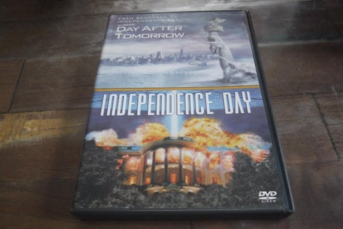 DVD Day after tomorrow och Independence day OBS 2 filmer/2 disc