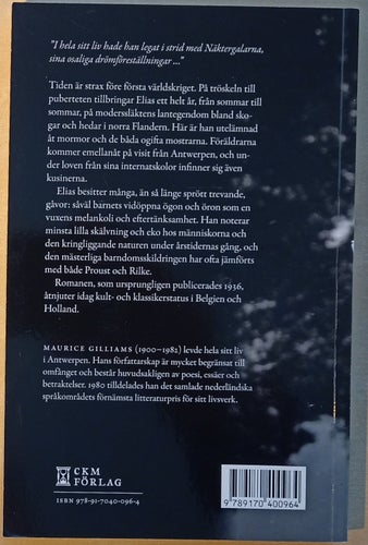 Elias eller kampen med näktergalarna / Maurice Gilliams