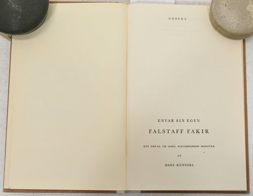 Envar sin egen Falstaff Fakir / av Hans Küntzel.