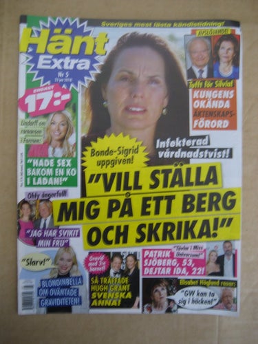 Hänt Extra Nr:5-2018 (Kungafamiljen, Bonde-Sigrid, Linda Lindorff, Blondinbella