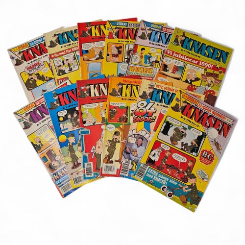 Knasen Serietidningar - 12 st 1989-1990