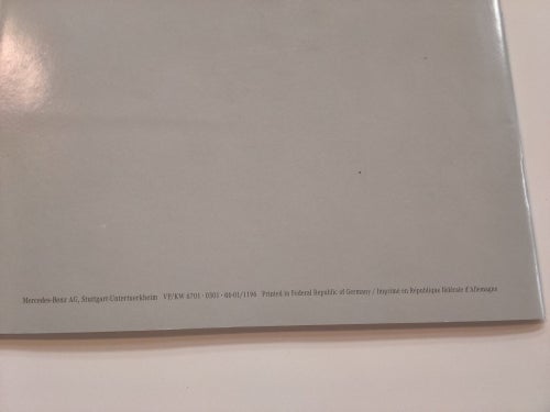 Die V-Klasse von Mercedes-Benz, 1996