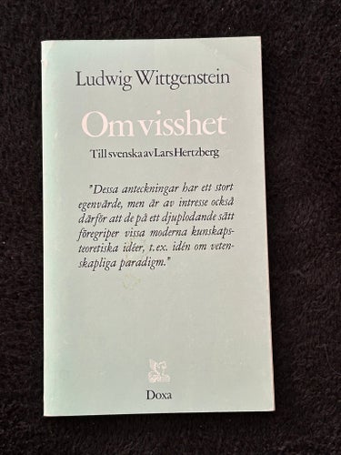 Om visshet av Ludwig Wittgenstein, 1981
