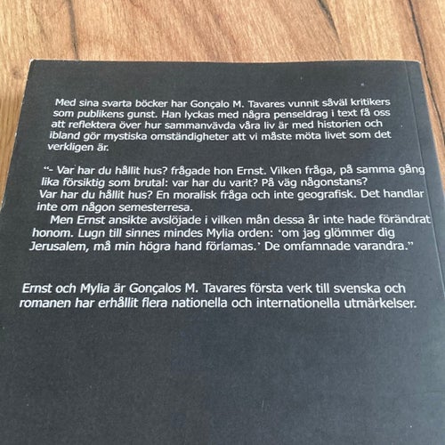 Ernst & Mylia (roman, Gonçalo M. Tavares) *Utgått