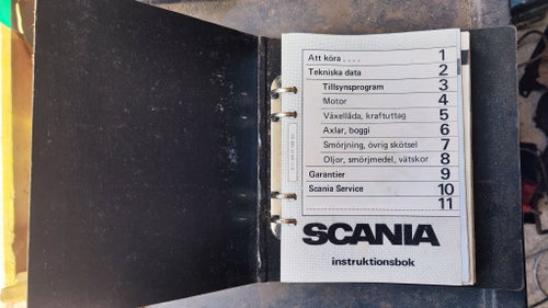 Scania P82 instruktionsbok