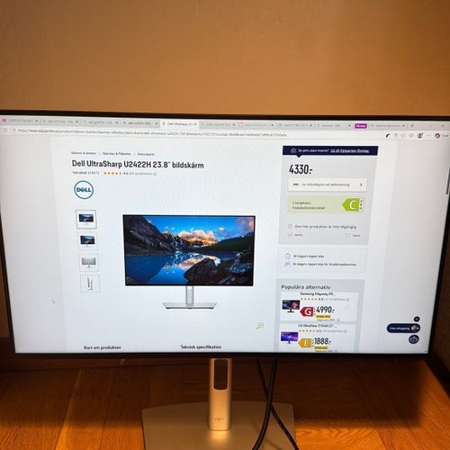 Dell U2422H 24” UltraSharp IPS Monitor | 2022 | USB-C | Bra skick med små repor