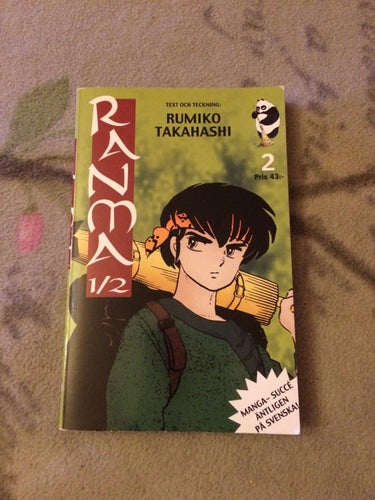 Ranma vol 2 - svenska manga anime fantasy rumiko takahashi inu yasha inuyasha